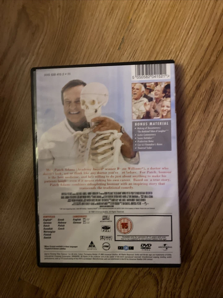 Patch Adams (DVD, 1998) - Image 2 of 3
