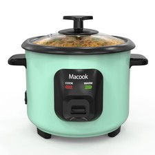 Macook Small Rice Cooker 0.6L Mini Rice Cooker 3 Cup (Grass Green)
