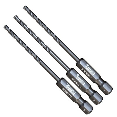 3 x 3 mm - HSS Schlagbohrkronen mit Schnellwechsel-Sechskantschaft (Bulk)