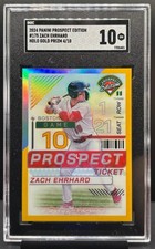 2024 Panini Prospect Ed Zach Ehrhard Holo Ticket Gold #/10 Red Sox SGC 10 GEM MT