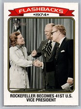 2023 topps heritage baseball news flashbacks nelson rockefeller #10