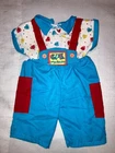 Vintage Cabbage Patch Kids/Doll Clothes - Blue Transitional Overall Outfit (321)
