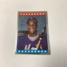 1985 Topps Panini Baseball Sticker Darryl Strawberry New York Mets