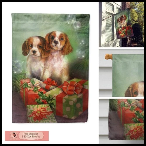 Caroline's Treasures SDSQ0303CHF Cavalier Spaniels House Flag Large Multicolor - product listing photo