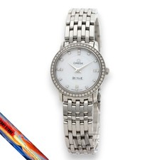 Omega Devil Prestige Diamond Watch 413.15.27.60.55.001 Stainless Steel