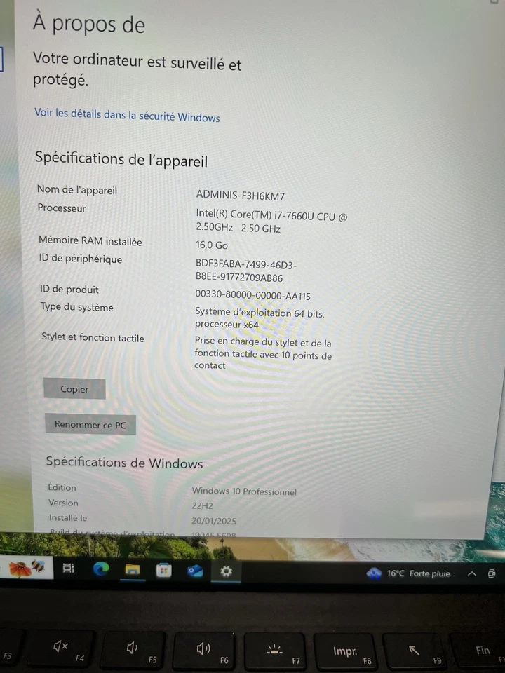 Microsoft Surface Pro 5 intel i7-7660U 2,6Ghz - 512GB SSD -16GB + Clavier AZERTY - Photo 4/4