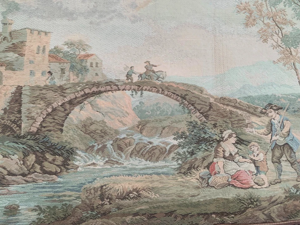 3x4 Vintage French Blossoming Tapestry Wall Hanging Horizontal Traditional Décor - Image 3 of 4