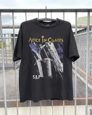 HOT! Vintage Alice In Chains Band SAP ALBUM Unisex Charcoal T-shirt Size S-5XL