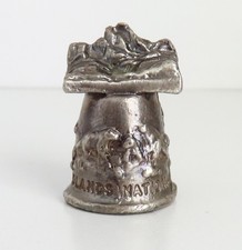 Badlands National Park Thimble Souvenir Pewter South Dakota Prairie Dog Chipmunk