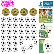 Durable 30pcs Soccer Bouncy Balls - Engaging Stress Relief Toys for Kids