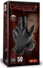 Grippaz Black Advanced Fishscale Grip Gloves Heavy Duty Strong Mechanics Garage