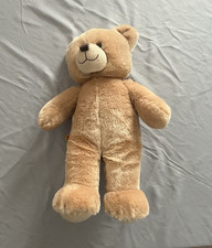 VINTAGE Build-A-Bear Workshop Beige Plush Teddy Bear, Black Eyes Stuffed Animal