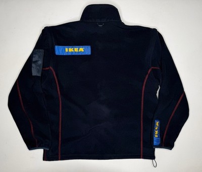 Vintage Ikea Convertible Fleece Jacket Vest 2 in 1 Navy Blue | Unisex Small