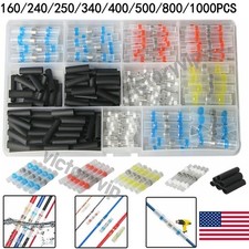 1000PCS Waterproof Solder Stick Seal Sleeve Heat Shrink Butt Wire Connectors Kit