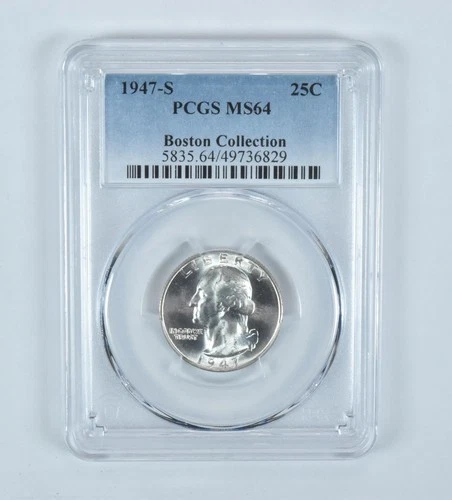 1947-S Washington Quarter Boston Collection MS64 PCGS *9118