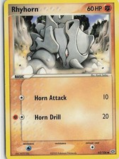 Rhyhorn 62/106 Common Emerald Pokemon Lightly Played on eBay