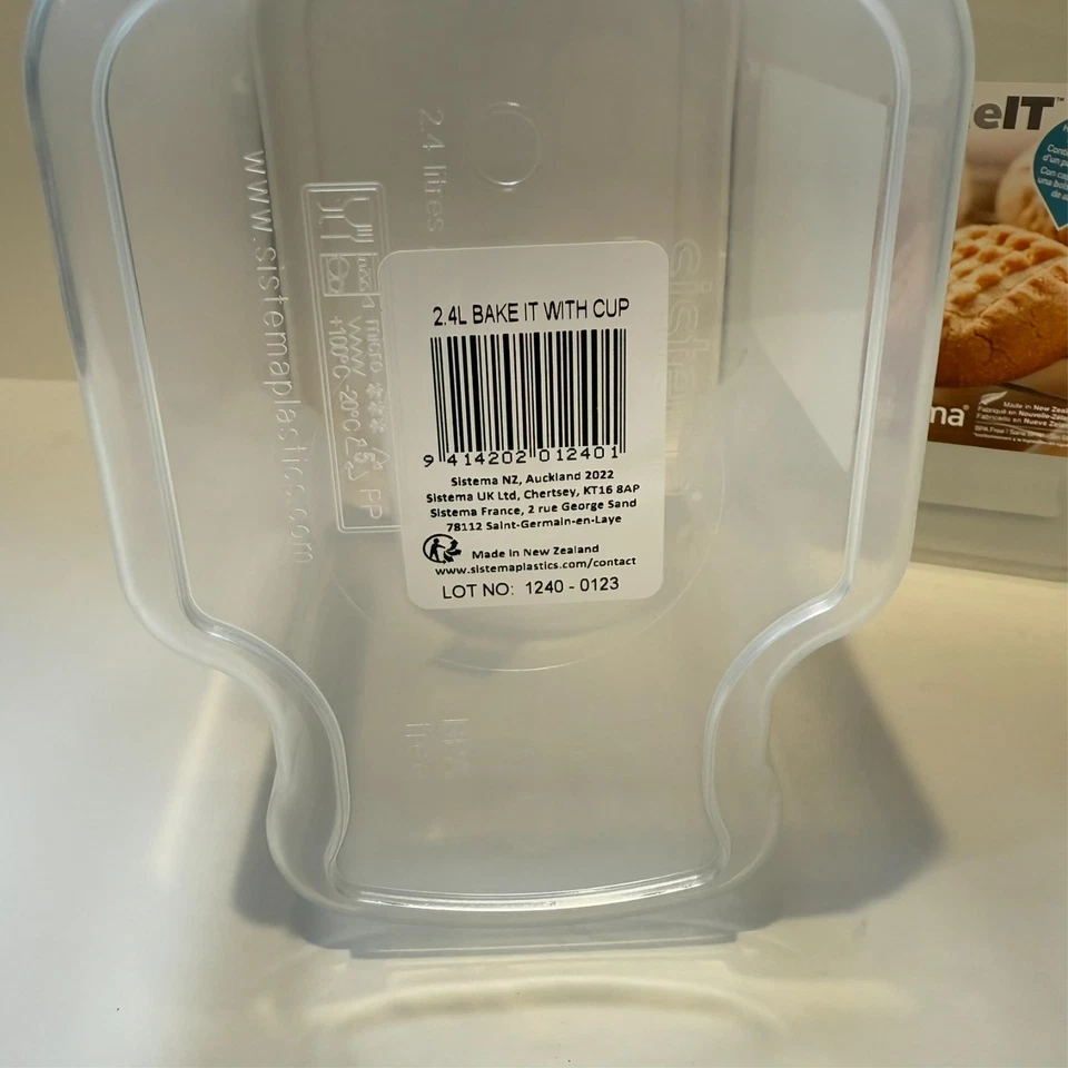 Paquete de 2 - Sistema 2,4 L Klip it contenedor hornear ftalato libre de BPA Nueva Zelanda Foto 3 de 4
