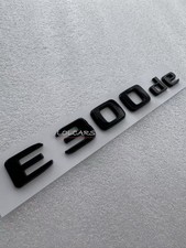 Gloss Black E300de Car Letter Number Rear Boot Badge Emblem For Mercedes Adhesiv