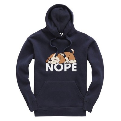 Nope, Hund Erwachsene Hoodie süß Hund Meme Tiermotiv Kapuzenpullover