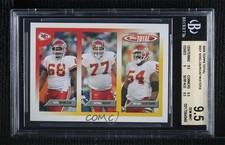 2005 Topps Total Will Shields Willie Roaf Brian Waters BGS 9.5 GEM MINT HOF 0x1m