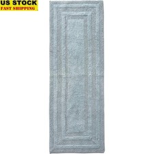 Cotton Plush Tufted Bath Rug Non-Skid Backing Soft Absorbent Bathroom Mat New