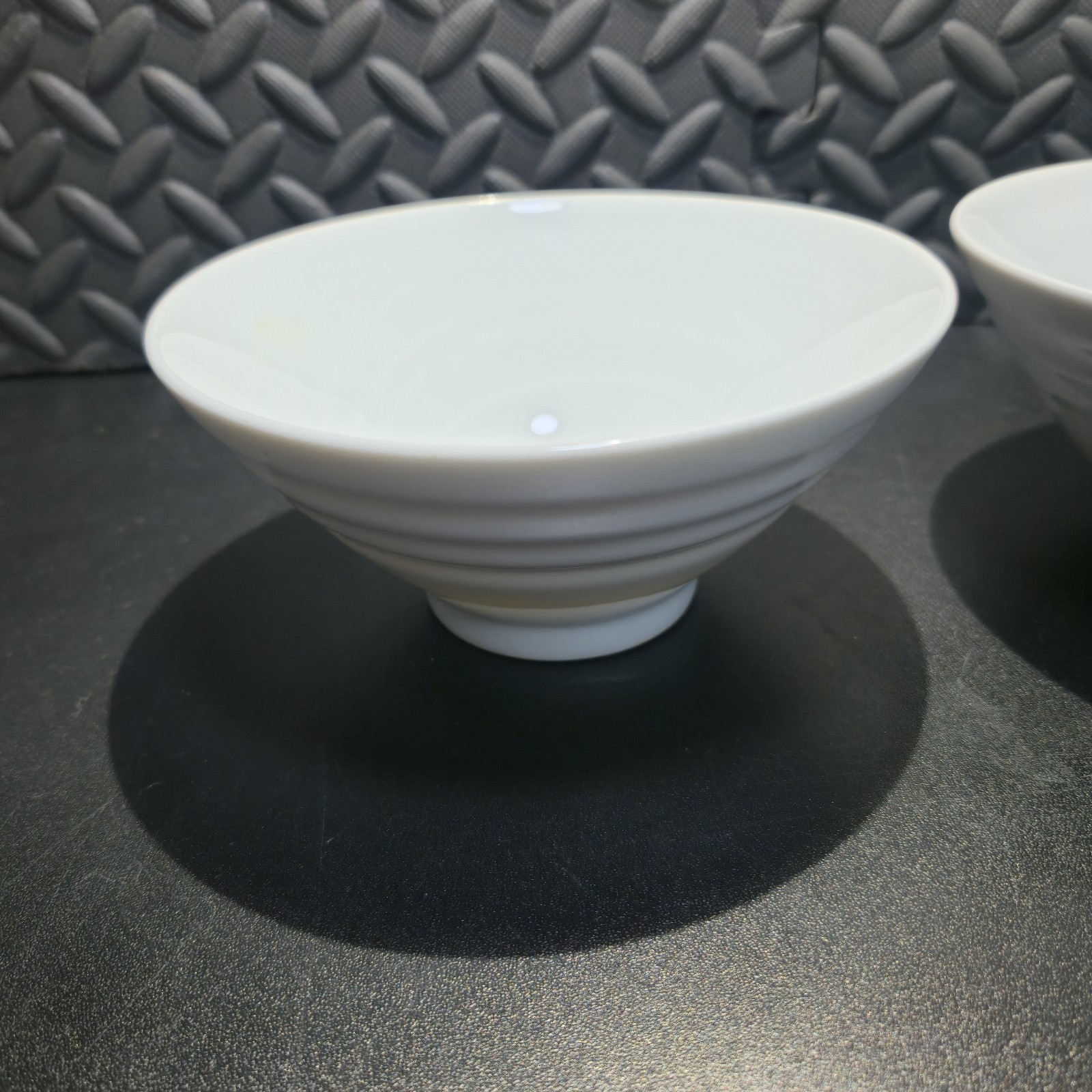 Coventry Set Of 2 White Embossed Ring Porcelain Bowls 6" image 3
