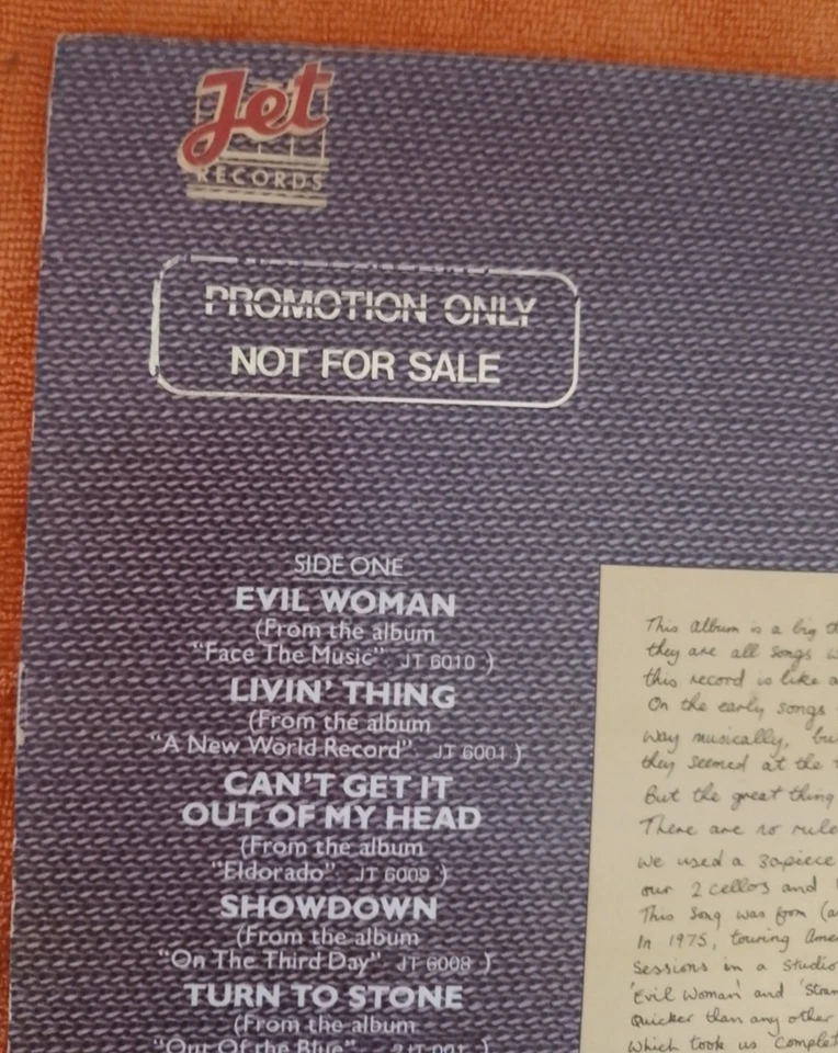 ELO - GREATEST HITS - AUSTRALIAN PROMO - VINYL RELEASE - Image 3 of 4