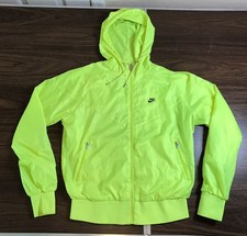 Women  s Used Nike Sportswear Full Zip Windrunner Jacket Size L Athletic Running