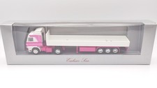 Herpa 1:87 Scania 143M Pritschen Sattelzug Weiß Rosa Neutral *SoMo* *OVP*