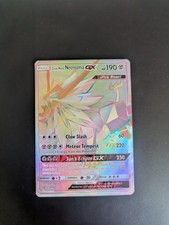 Pokemon TCG SM Rainbow Rare Dusk Mane Necrozma GX Ultra Prism Card 163/158