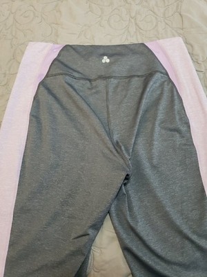 Tek Gear DryTek Women's Work Out Tight Gray/ Lavander Size 1X New Without Tags