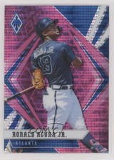 2021 Panini Chronicles Phoenix Pink Pulsar Ronald Acuna Jr #8 1i3m