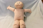 VTG Cabbage Patch Kids Xavier Roberts Doll Blue Eyes Bald No Clothes 1982