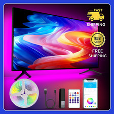 LED TV Backlight Strip 16.4FT RGB Bluetooth USB Powered Lights for 45 85" TVs Ga