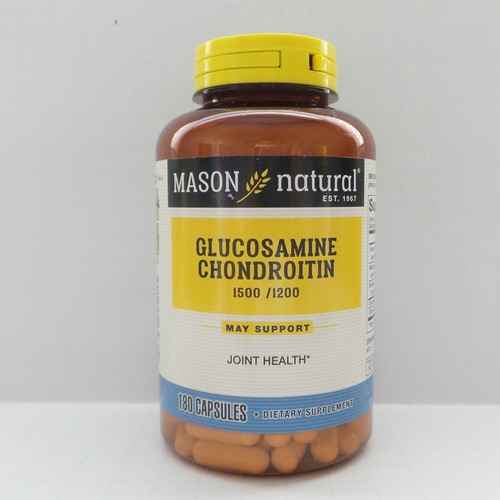 180 Capsules GLUCOSAMINE 1500 mg CHONDROITIN 1200 mg Vitamin C 198 mg