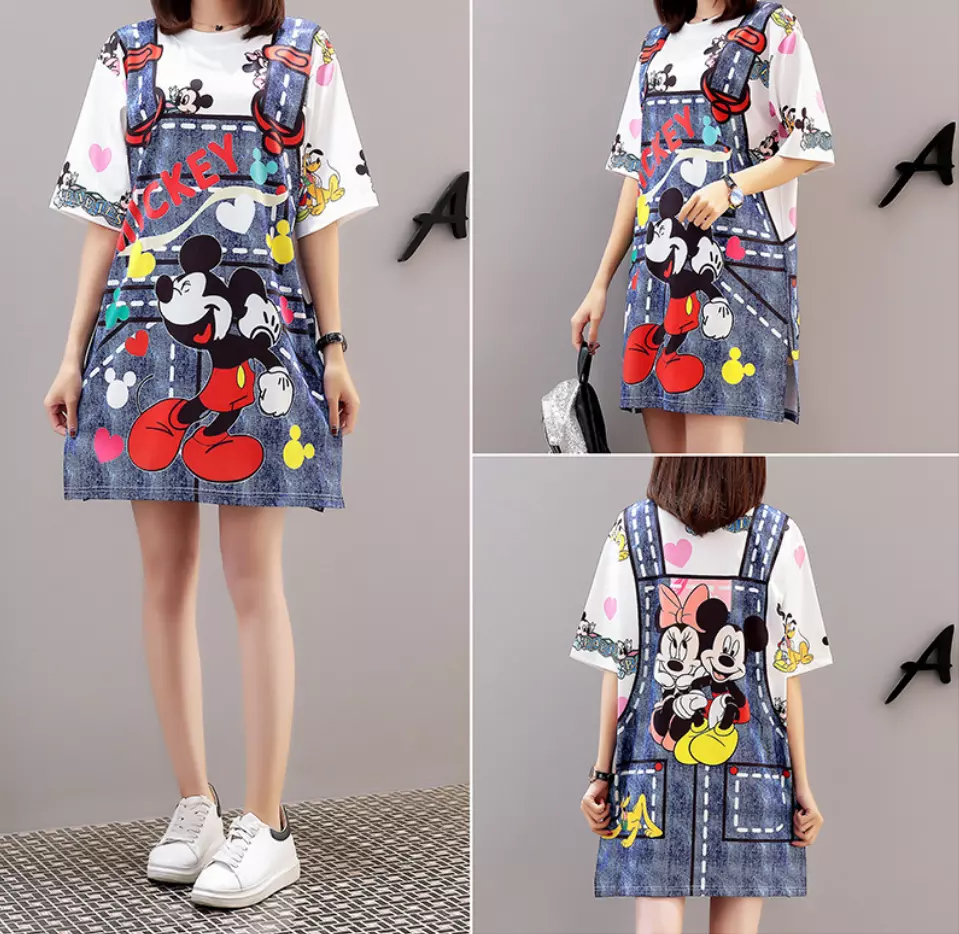 Korean t top shirt dress