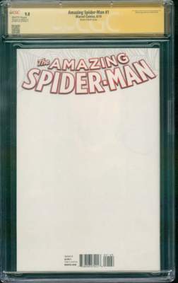 Amazing Spider Man 1 CGC SS 9.8 Ramos Original art sketch Spider
