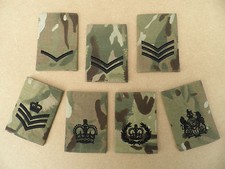Army / Royal Marines MTP rank ep. slides [pairs] NCO ranks, new & unissued.