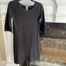 Ann Taylor petite sweater dress Black size SP