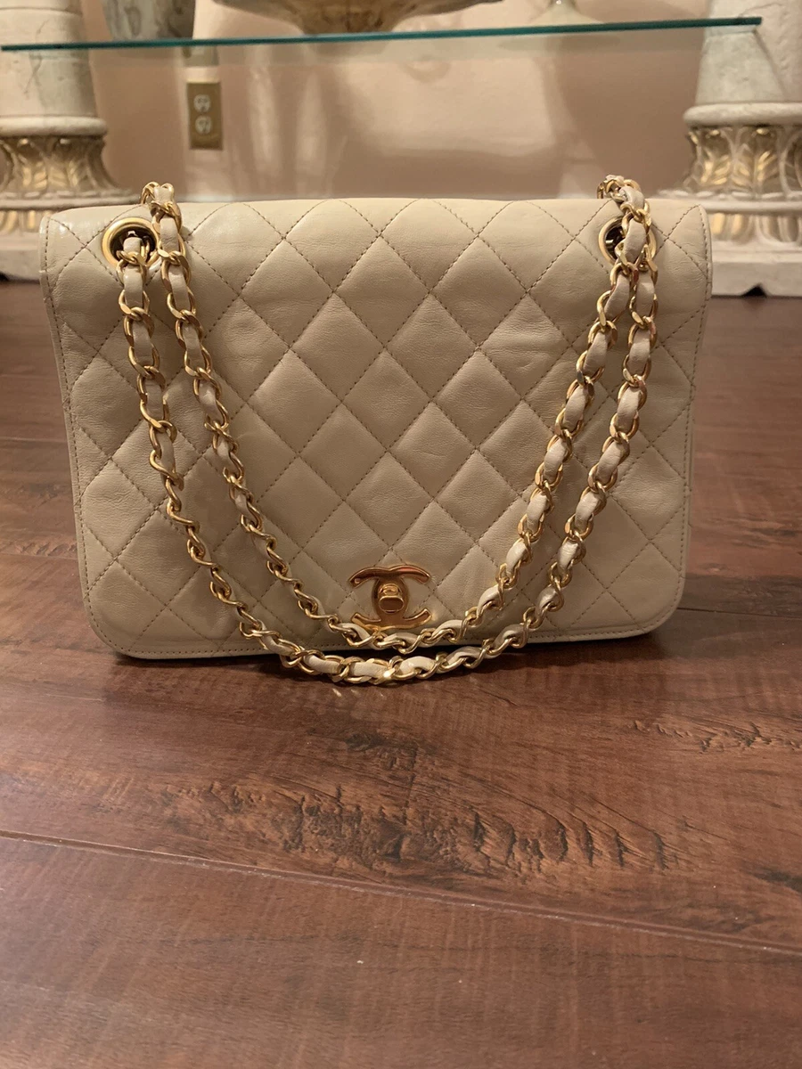 Authentic Chanel Vintage Monogram CC Flap Bag