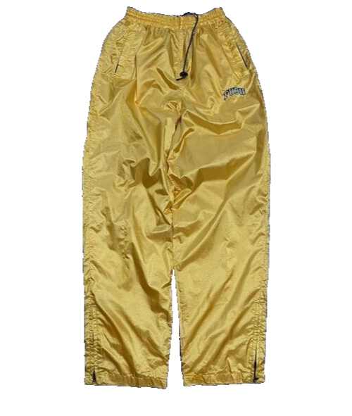 Fubu pants, yellow, baggy tracksuit pants 90s hip hop clothing
