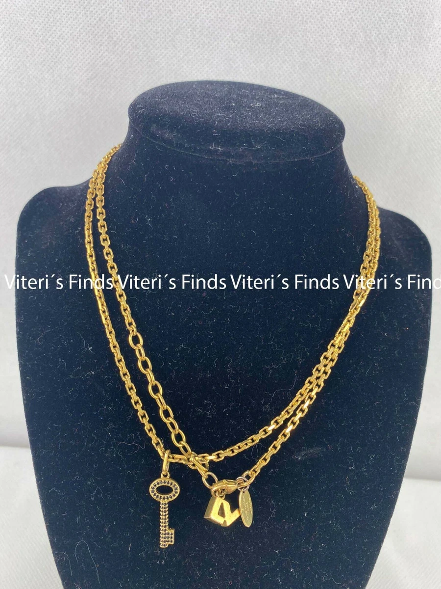 gold lv pendant