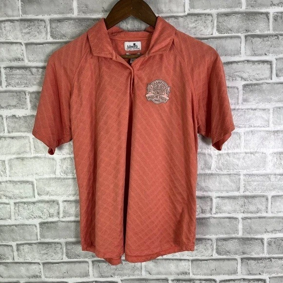 Ashworth x PGA Championship Whistling Straits Peach Argyle Golf Polo Womens XL - Image 2 of 4
