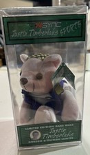 Vtg New In Case NSYNC Justin Timberlake Collectible Bear sports limited edition