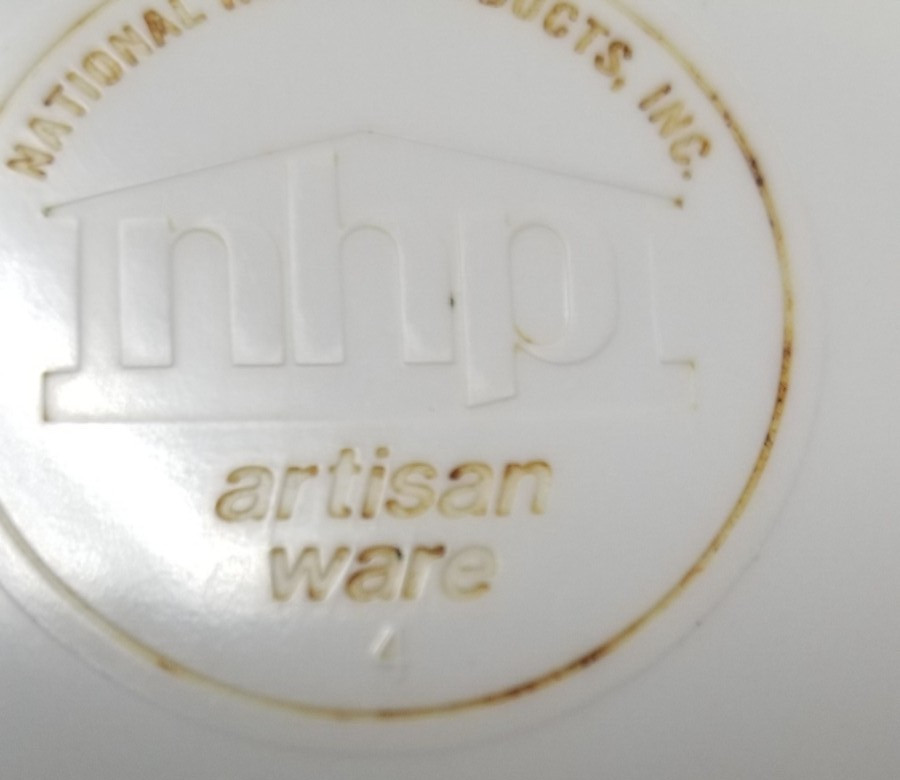 Vintage National Home Products NPH Artisan Ware Flowers 10” Plates (Rare)K157 KC
