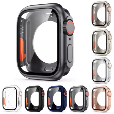 MARKENLOS Hülle für Apple Watch 40mm 41mm 42mm 44mm 45mm 46mm iWatch 6/5/4/SE 9/8/7 10