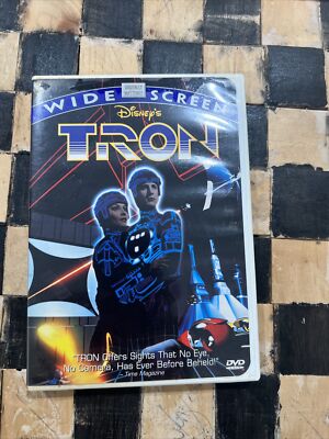 TRON 1982 DVD Widescreen Digitally Mastered Jeff Bridges Disney w/Insert