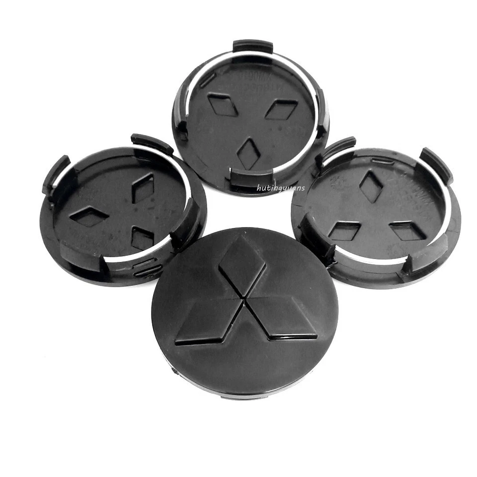 60mm Gloss Black Car Wheel Center Cap 2.36''  Caps for Mitsubishi Lancer Eclipse - Image 2 of 2
