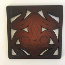 Frog Trivet By BOMA Handmade Recycled Glass Canadian Made Heat Resistant