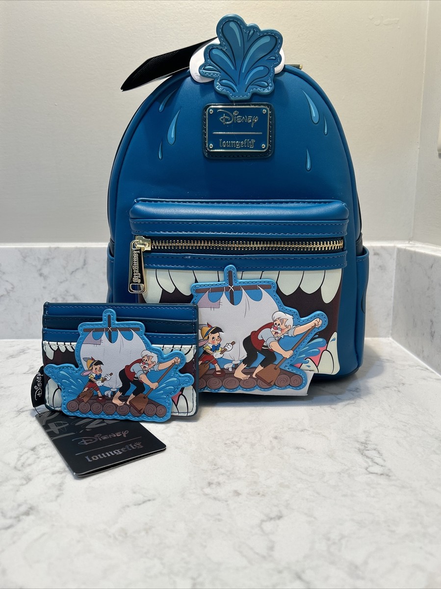 LOUNGEFLY Pinocchio Monstro Mini Backpack & Cardholder Loungefly Disney Pinocchio Monstro Mini Backpack and  main image 4